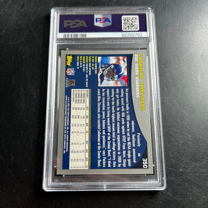 2001 Topps #350 card signed by LaDainian Tomlinson PSA/DNA Authentic AUTO 10 Cha