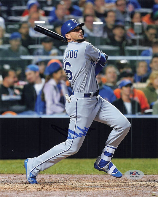 PAULO ORLANDO signed 8x10 photo PSA/DNA Kansas City Royals Autographed