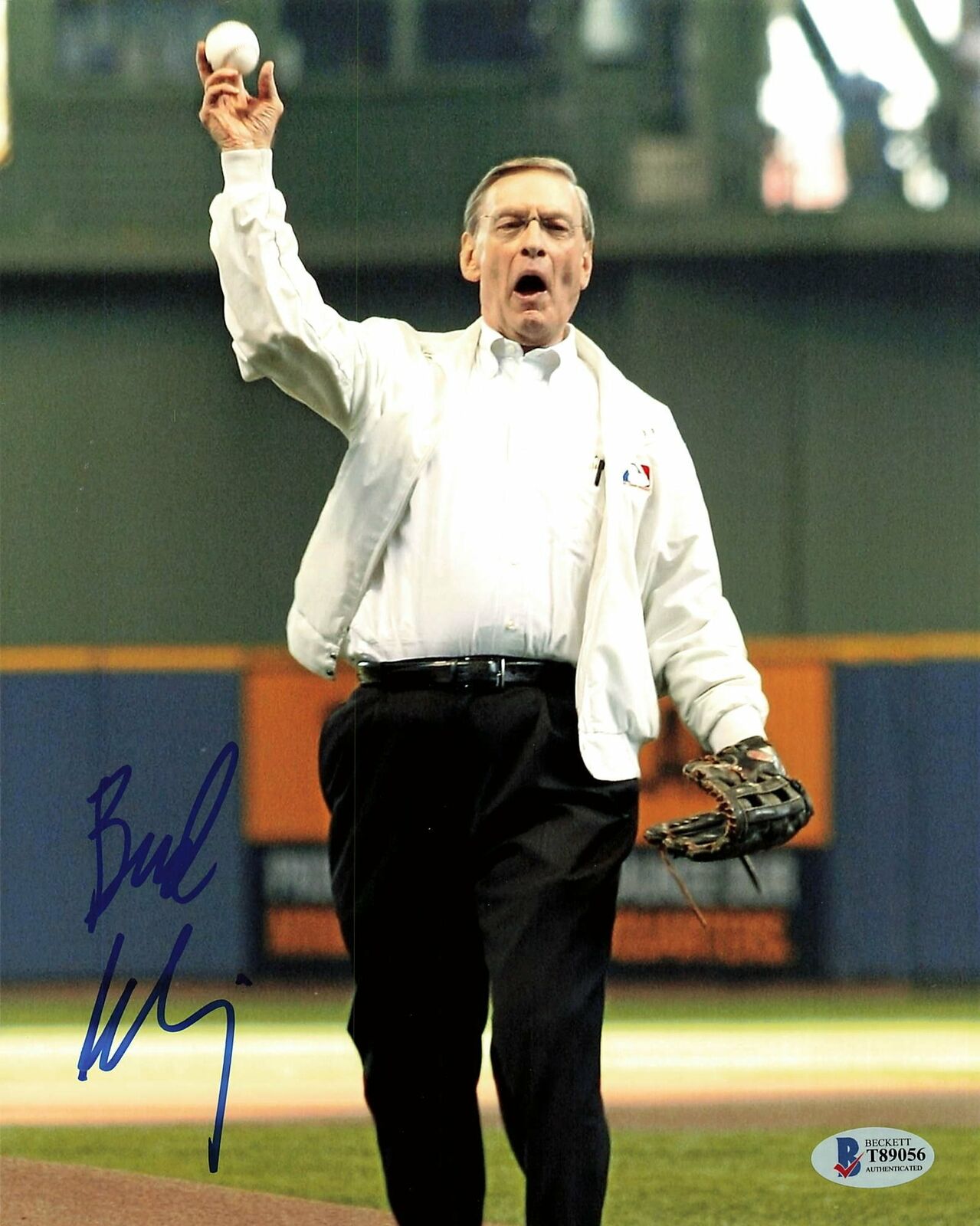 Allan Bud Selig signed 8x10 Photo BAS Beckett Commissioner Autographed