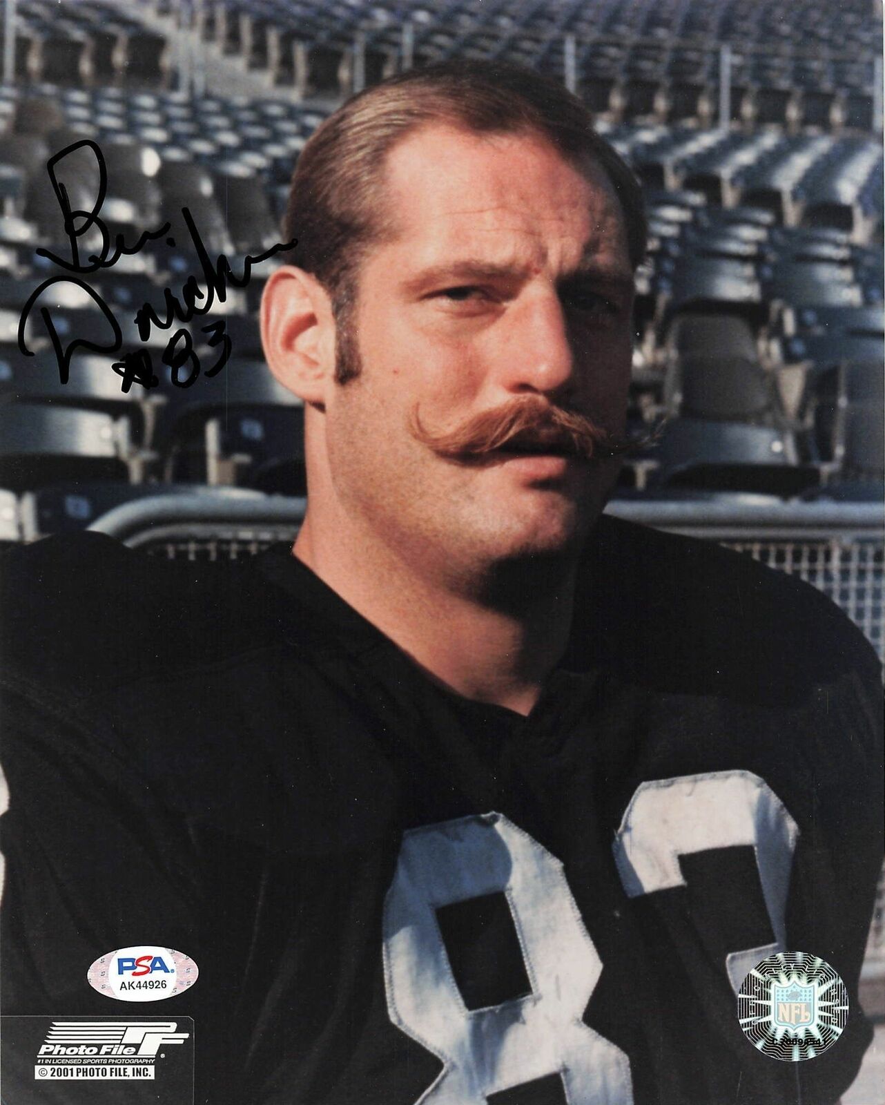 BEN DAVIDSON signed 8x10 photo PSA/DNA Oakland Raiders Autographed