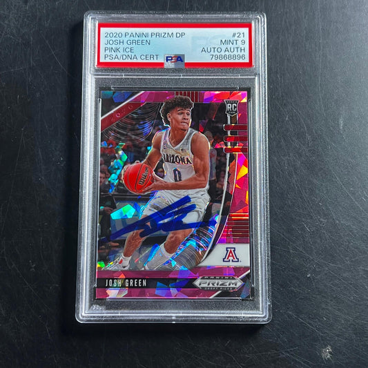 2020-21 Panini Prizm DP Pink Ice #21 Josh Green Signed Card AUTO Authentic MINT