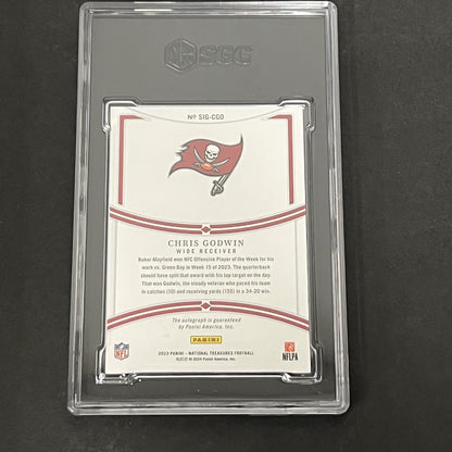 2023 Panini National Treasures #SIG-CGO Chris Godwin SGC Authentic Auto 10