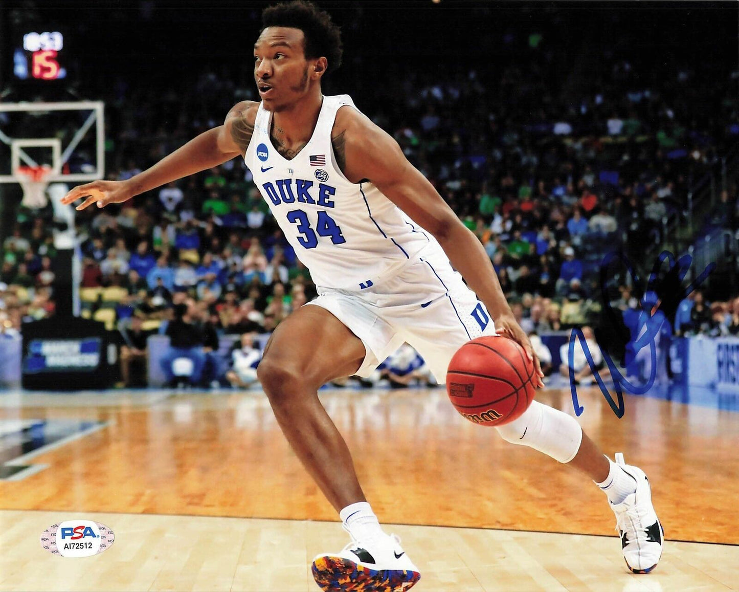 Wendell Carter Jr. signed 8x10 Photo PSA/DNA Duke Autographed Bulls