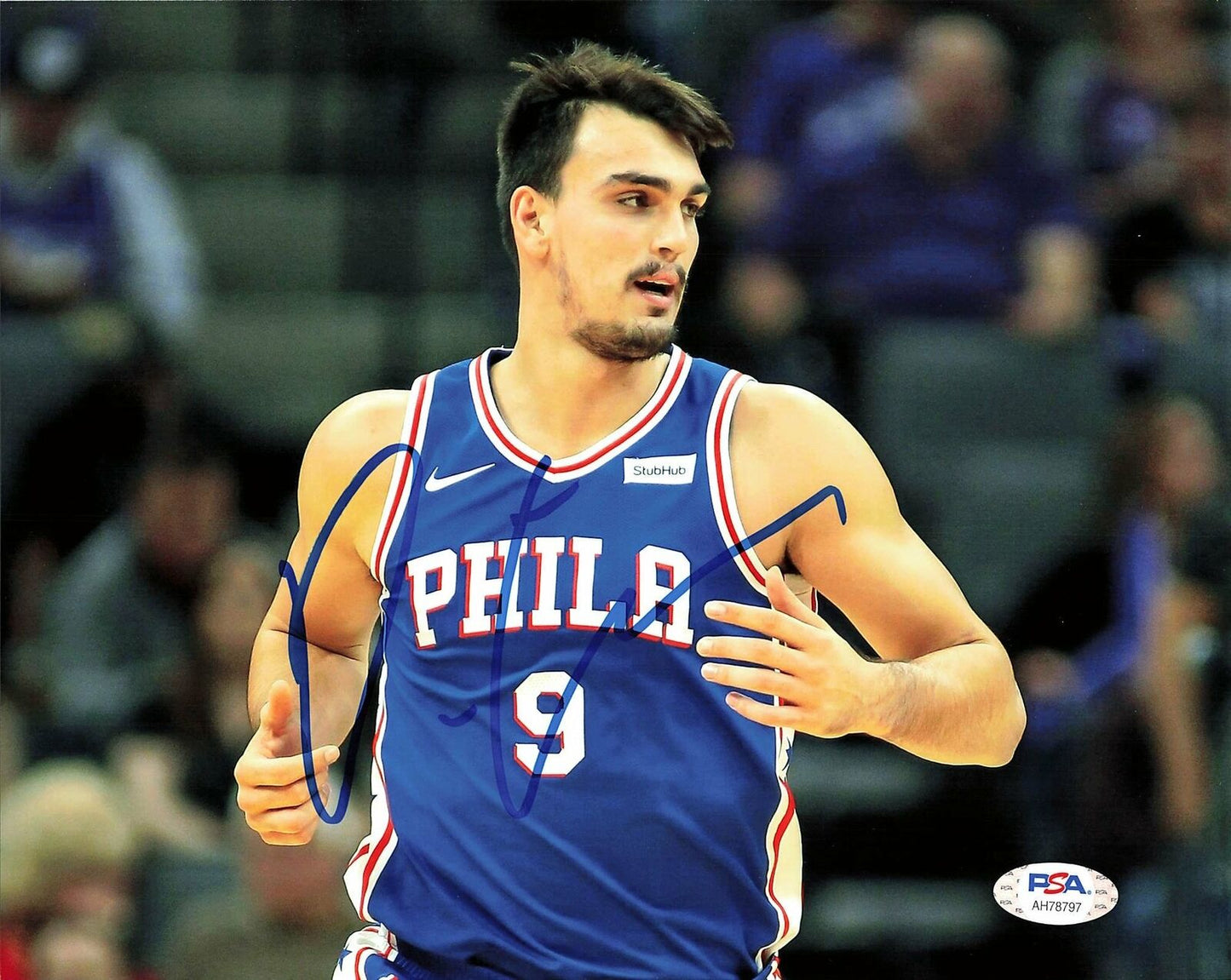 Dario Saric signed 8x10 photo PSA/DNA Philadelphia 76ers Autographed