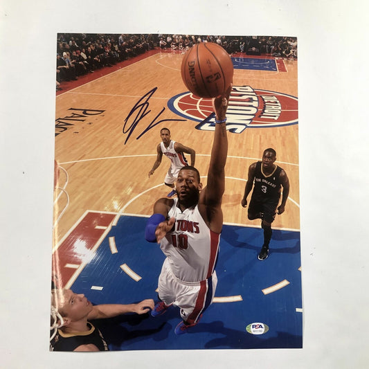 Greg Monroe signed 11x14 photo PSA/DNA Detroit Pistons Autographed Bucks