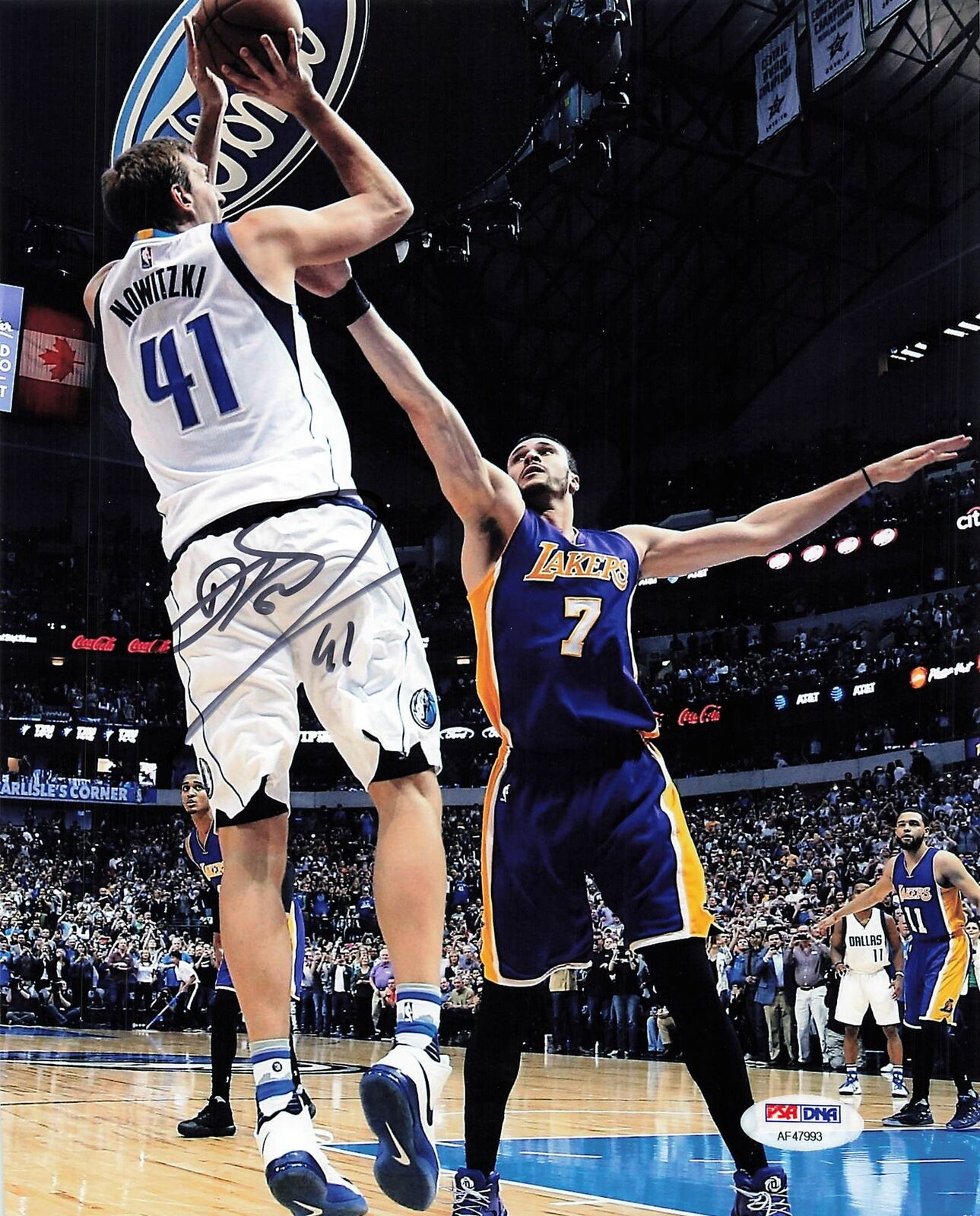 Dirk Nowitzki signed 8x10 photo PSA/DNA Dallas Mavericks Autographed