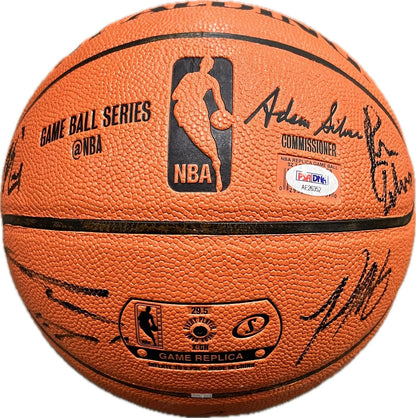 2017-18 Golden State Warriors Team signed Basketball PSA/DNA LOA Warriors autogr