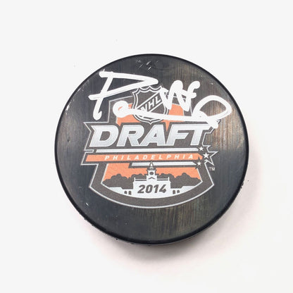 David Pastrnak signed Hockey Puck PSA/DNA Boston Bruins Autographed