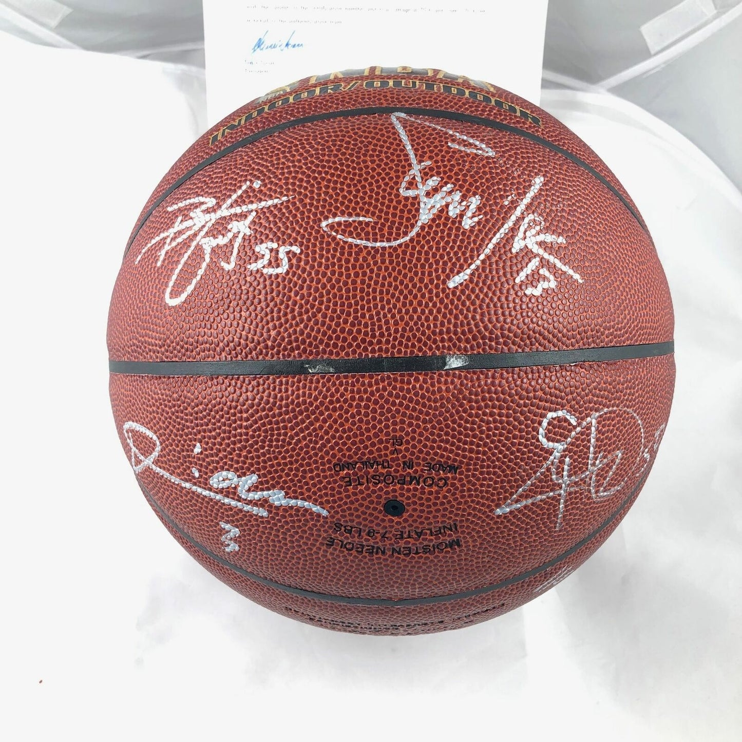 2005-2006 Phoenix Suns Team Signed Basketball PSA/DNA Autographed Nash