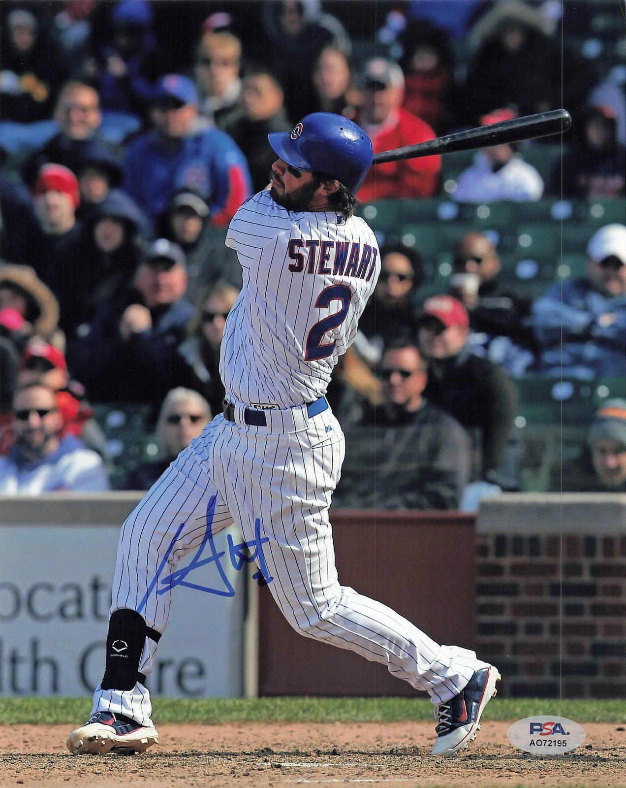 Ian Stewart Signed 8X10 Photo PSA Chicago Cubs