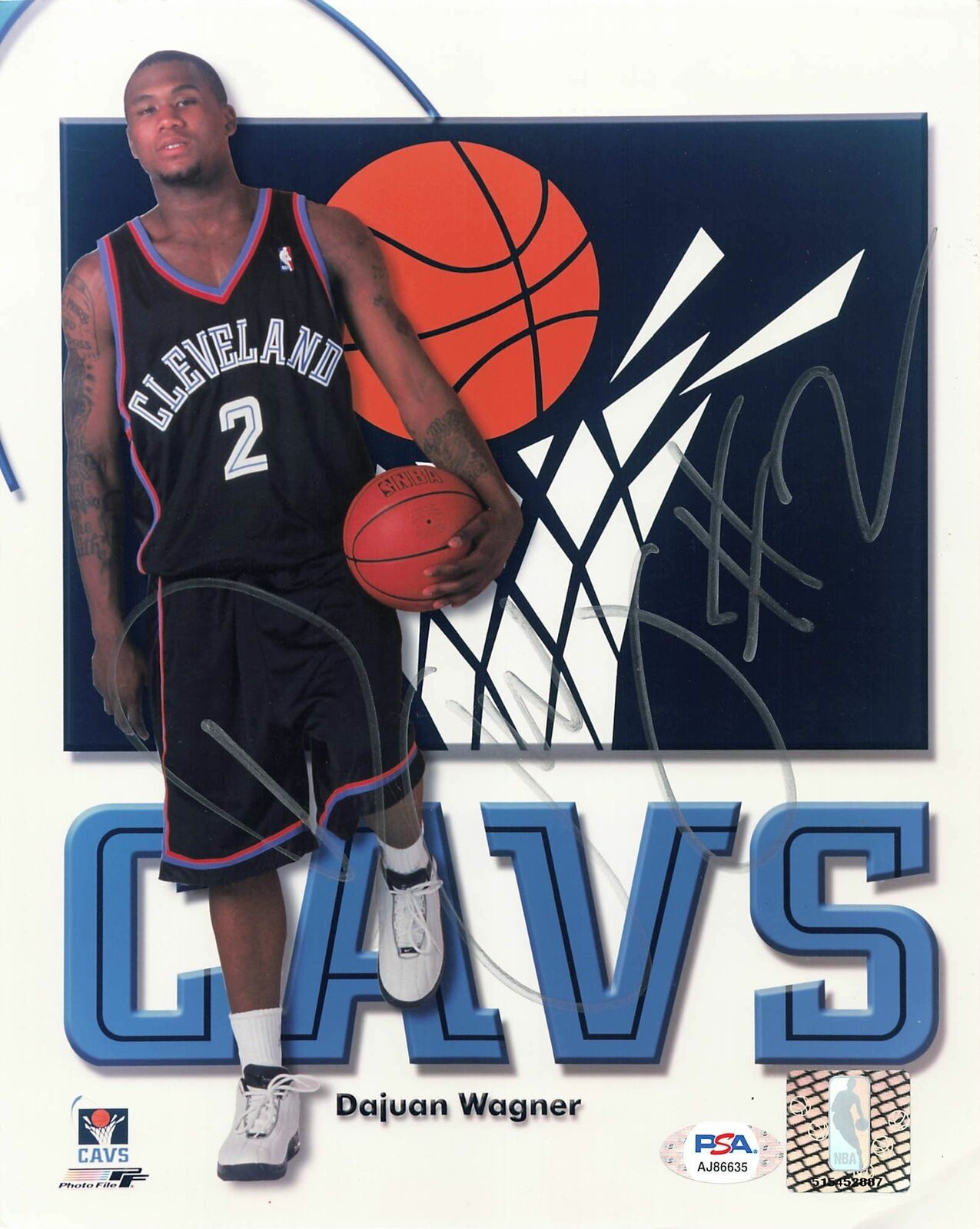 Dajuan Wagner Signed 8x10 photo PSA/DNA Cleveland Cavaliers Autographed