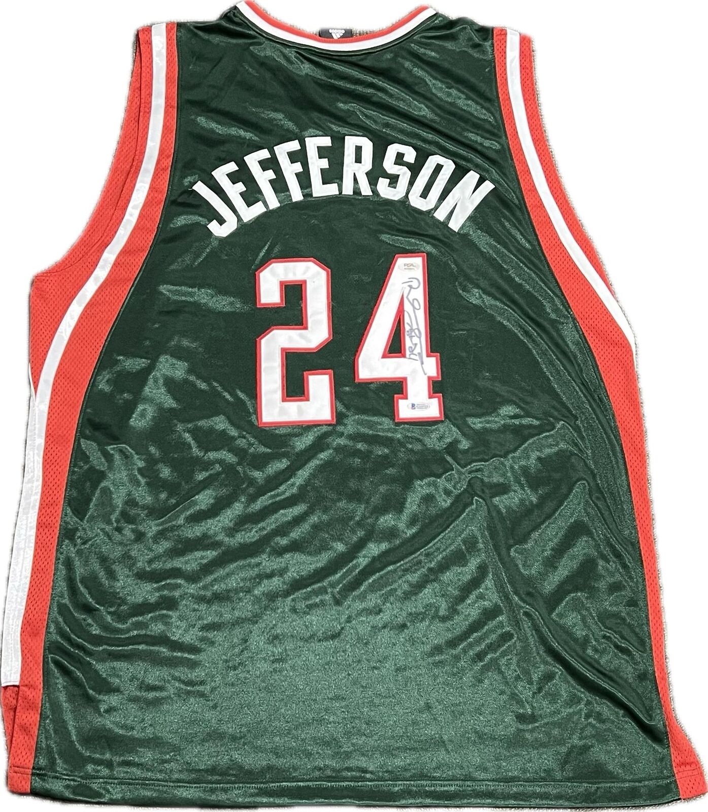 Richard Jefferson Signed Jersey PSA/DNA Milwaukee Bucks Autographed