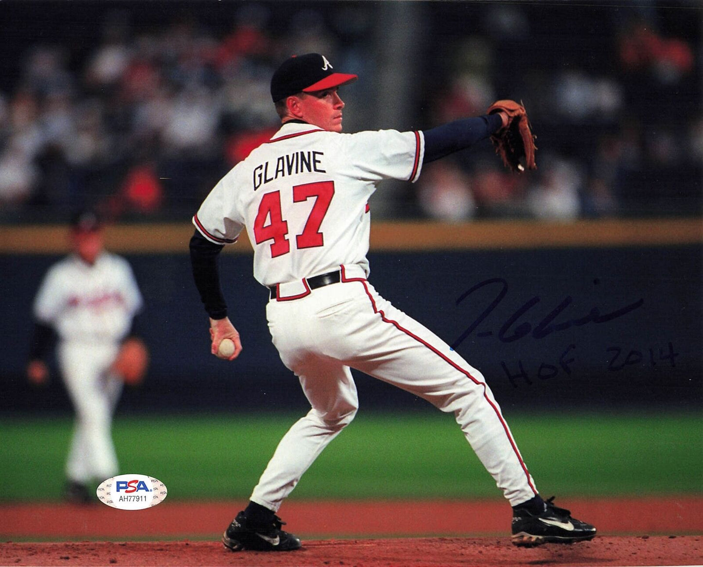 Tom Glavine signed 8x10 photo PSA/DNA Atlanta Braves Autographed