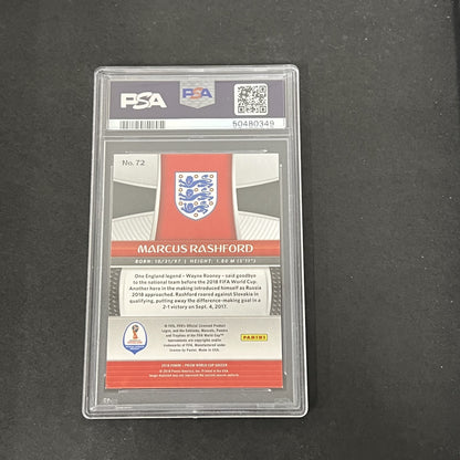 2018 Panini Prizm World Cup #72 Marcus Rashford PSA 7