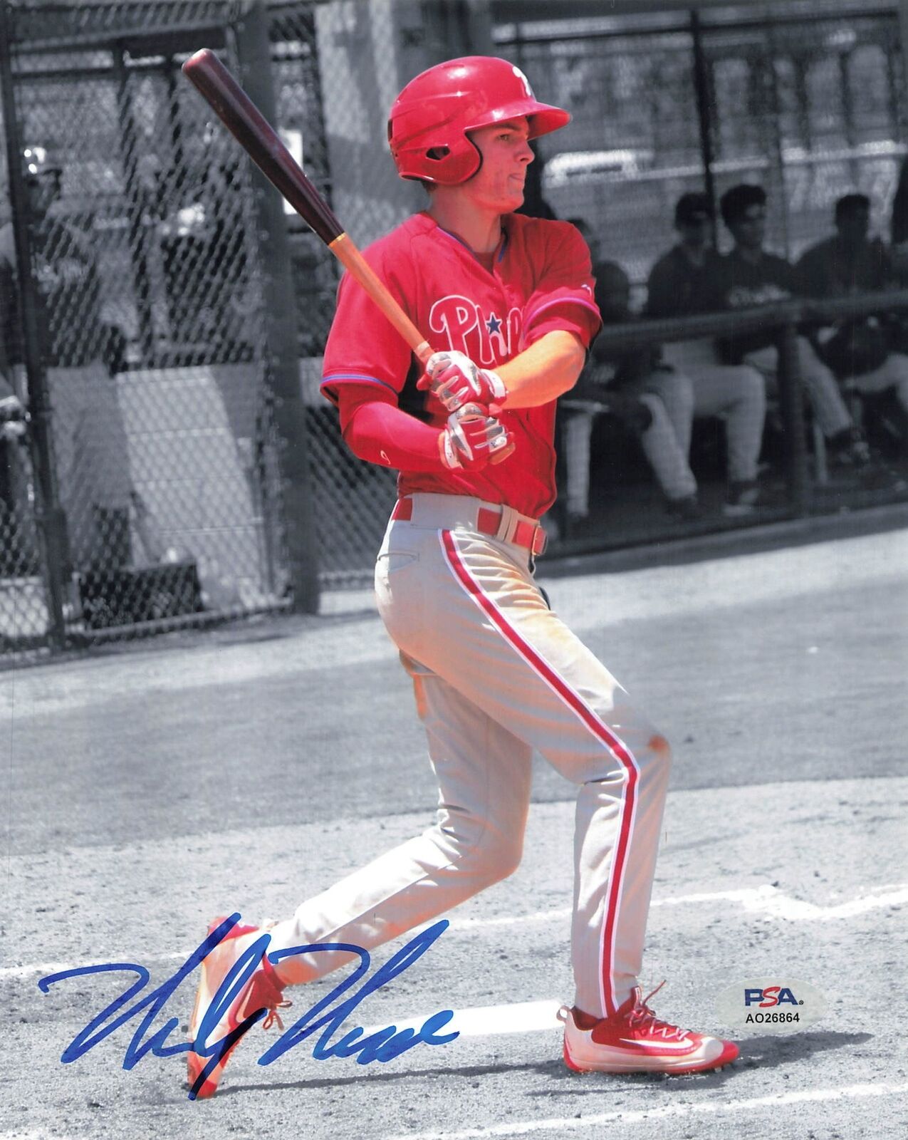 Mickey Moniak signed 8x10 photo PSA/DNA Philadelphia Phillies Autographed