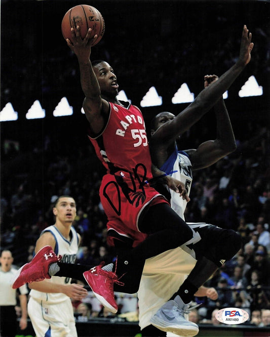 Delon Wright signed 8x10 photo PSA/DNA Toronto Raptors