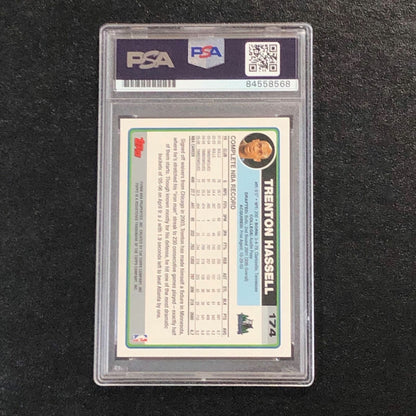 2006-07 Topps #174 Trenton Hassell Signed Card AUTO PSA Slabbed Minnesota Timber