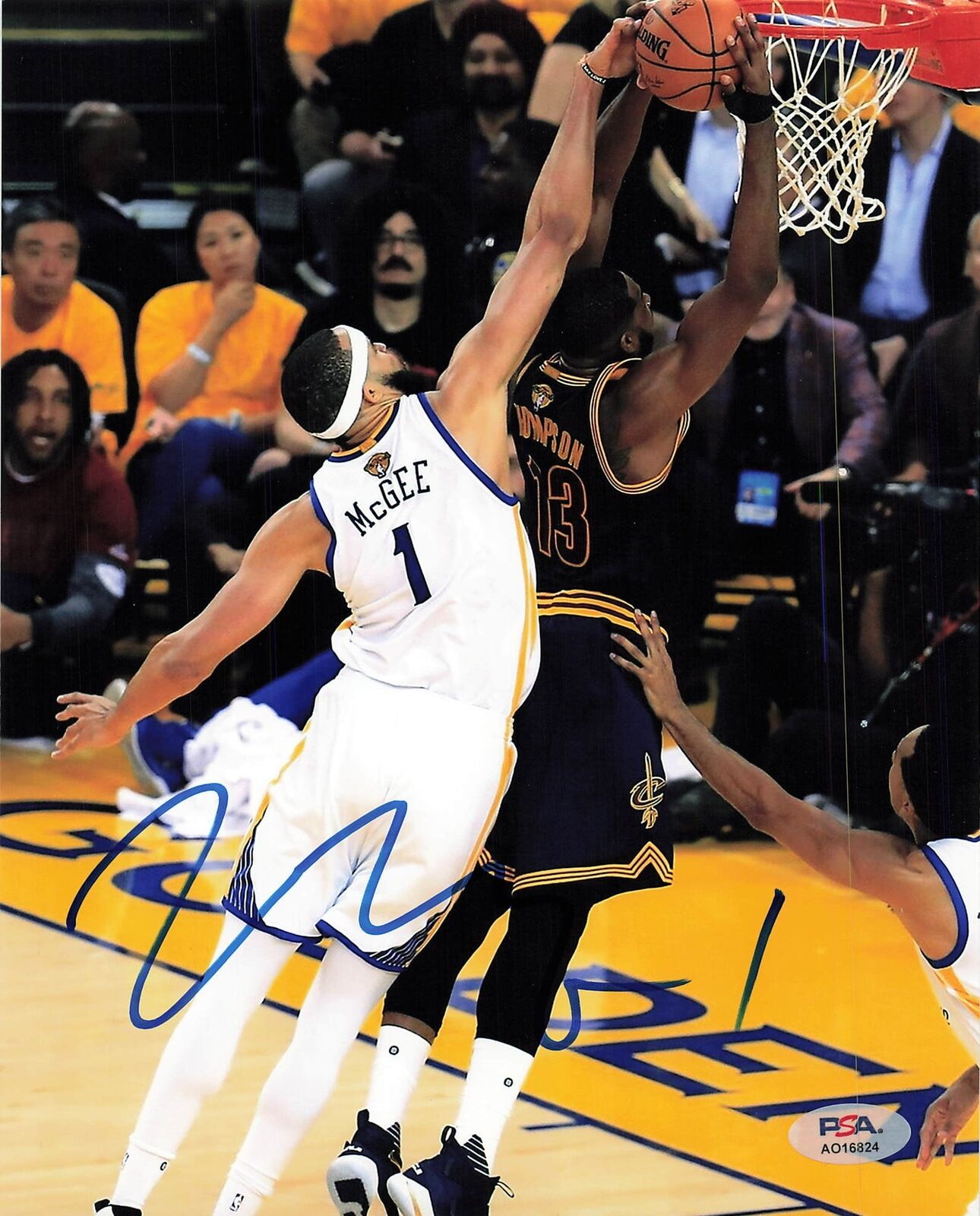 JaVALE McGEE signed 8x10 Photo PSA/DNA Golden State Warriors Autograph