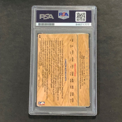 1993 Action Packed #42 Bob Lanier Signed Card AUTO 10 PSA Slabbed Pistons