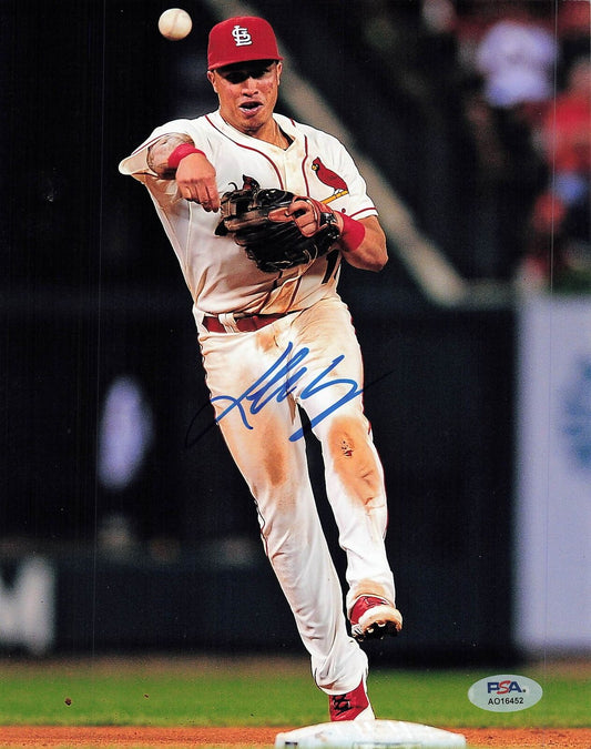 Kolten Wong signed 8x10 photo PSA/DNA St. Louis Cardinals Autographed