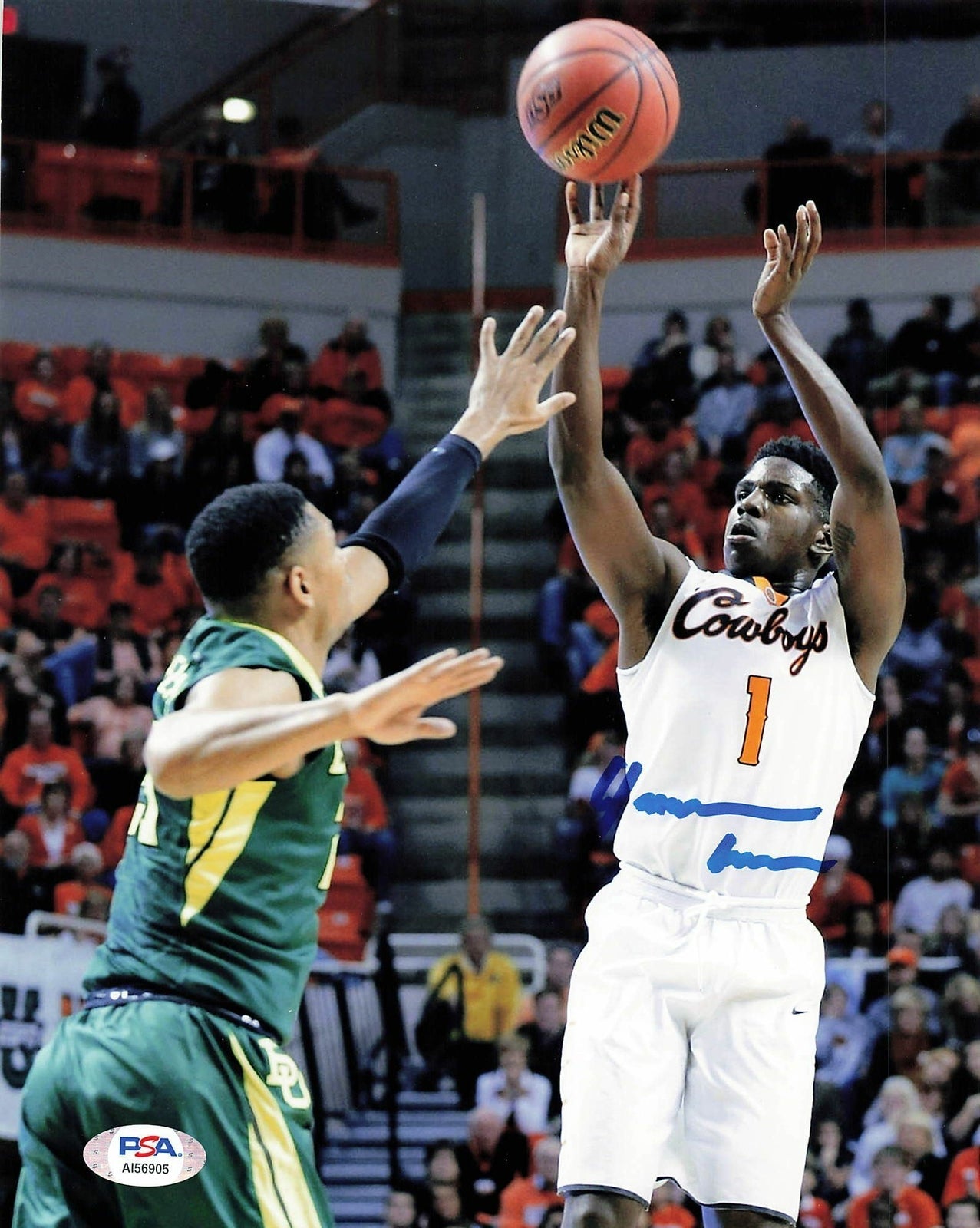 Jawun Evans signed 8x10 photo PSA/DNA Oklahoma State Cowboys Autographed