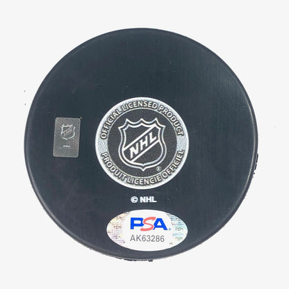 TYLER JOHNSON signed Hockey Puck PSA/DNA Chicago Blackhawks Autographed