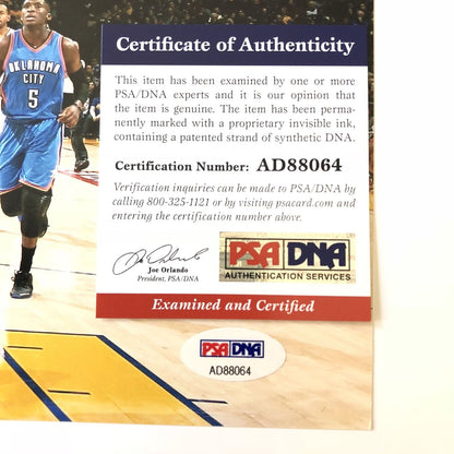 Kevin Durant signed 11x14 photo PSA/DNA Golden State Warriors Autographed