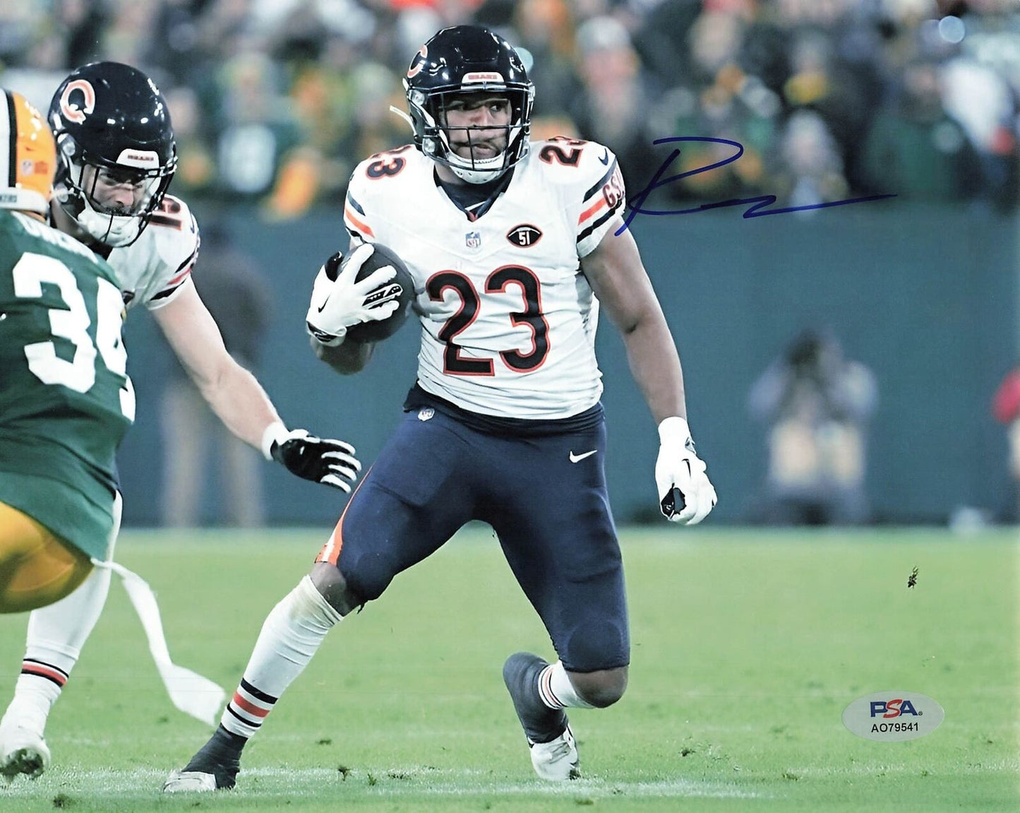 Roschon Johnson Signed 8x10 photo PSA/DNA Chicago Bears Autographed