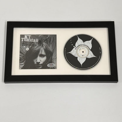 K.T. Tunstall Signed Eye to the Telescope Album CD Cover Framed PSA/DNA Autograp