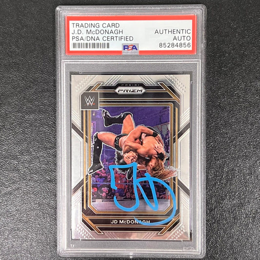 2023 Panini Prizm #156 JD Mcdonagh Signed Card PSA AUTO Slabbed WWE