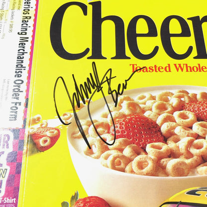 JOHNNY BENSON Signed Cereal Box PSA/DNA Autographed Nascar Racing