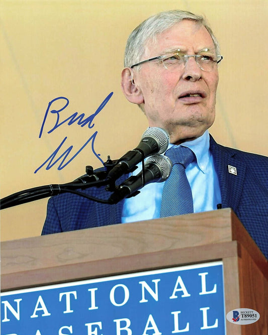 Allan Bud Selig signed 8x10 Photo BAS Beckett Commissioner Autographed