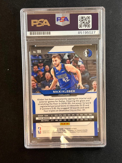 2018-19 Panini Prizm #186 Maxi Kleber Signed Card AUTO PSA/DNA Slabbed Mavericks