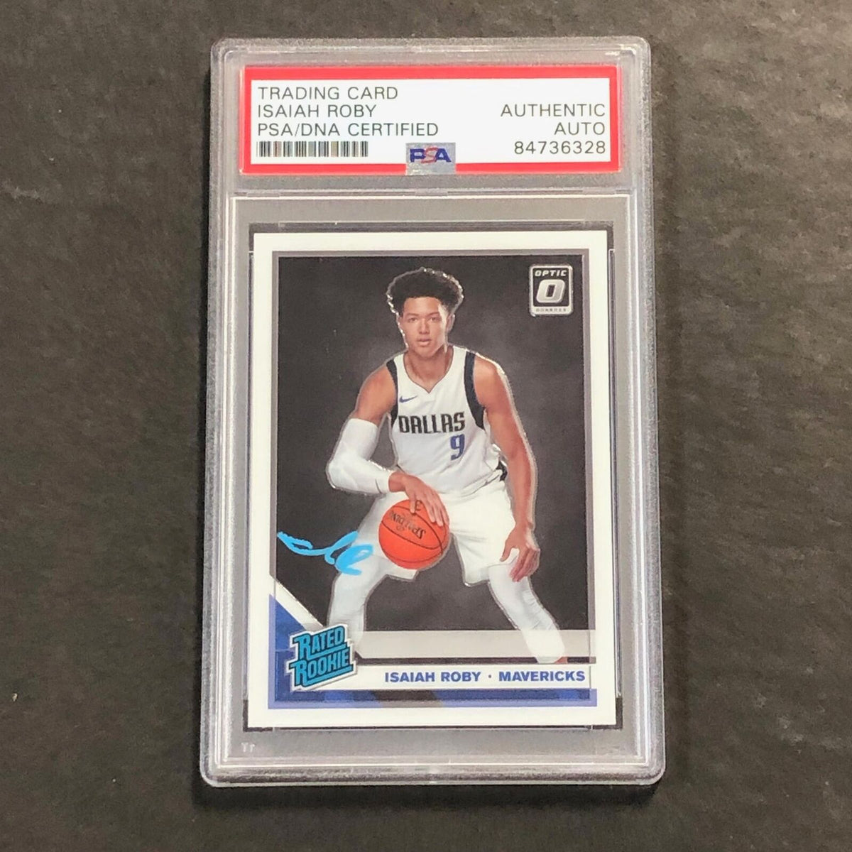 2019-20 Donruss Optic Rated Rookie #191 Isaiah Roby Signed Card PSA Slabbed Mave