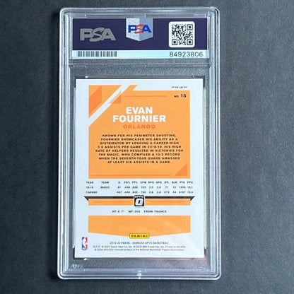 2019-20 Panini Optic #15 Evan Fournier Signed Card AUTO PSA Slabbed Magic