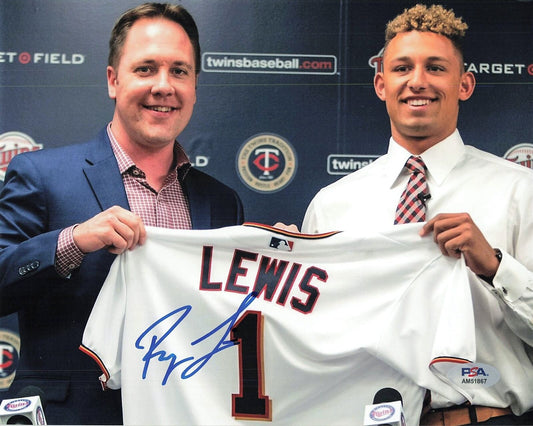 ROYCE LEWIS signed 8x10 photo PSA/DNA Minnesota Twins Autographed