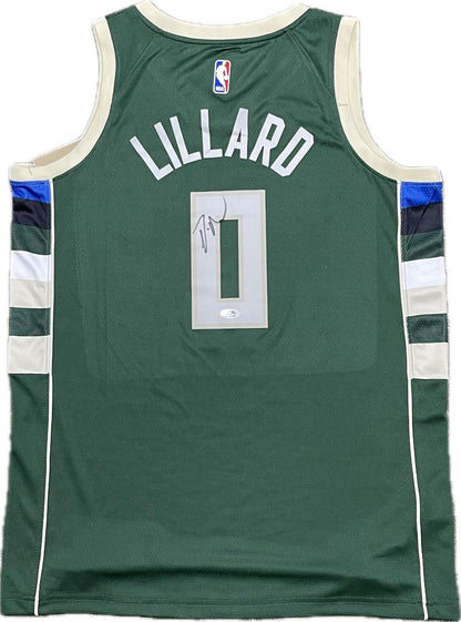 Damian Lillard Signed Jersey PSA Milwaukee Bucks Autographed