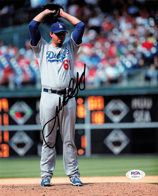 Josh Beckett signed 8x10 photo PSA/DNA Los Angeles Dodgers Autographed