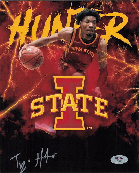 Tyrese Hunter signed 8x10 photo PSA/DNA Iowa State Cyclones Autographed