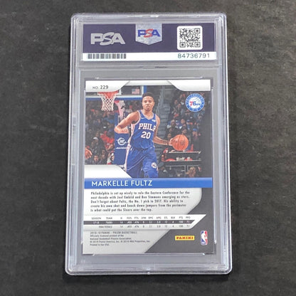 2018-19 Panini Prizm #229 Markelle Fultz Signed Card PSA Slabbed RC 76ers