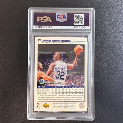 1995 Upper Deck Collector's Choice #307 Jamal Mashburn Signed Card PSA Slabbed M