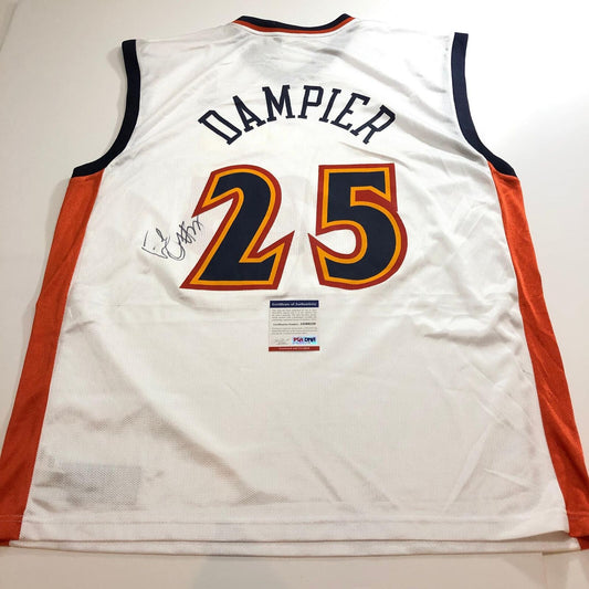 Erick Dampier signed jersey PSA/DNA Golden State Warriors Autographed