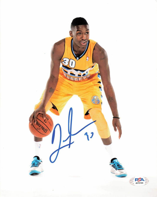 QUINCY MILLER signed 8x10 photo PSA/DNA Denver Nuggets Autographed