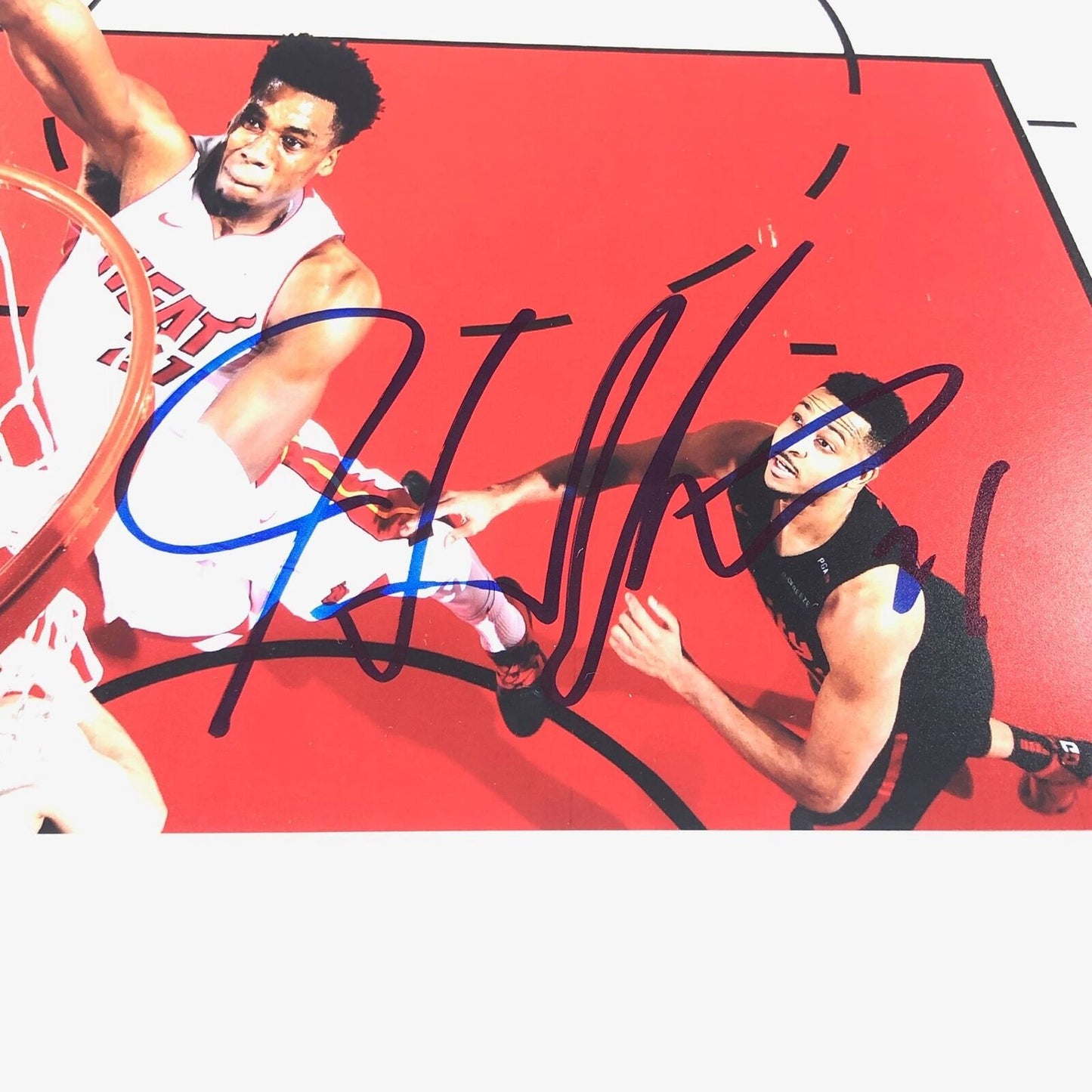 Hassan Whiteside signed 11x14 photo JSA Miami Heat Autographed Blazers