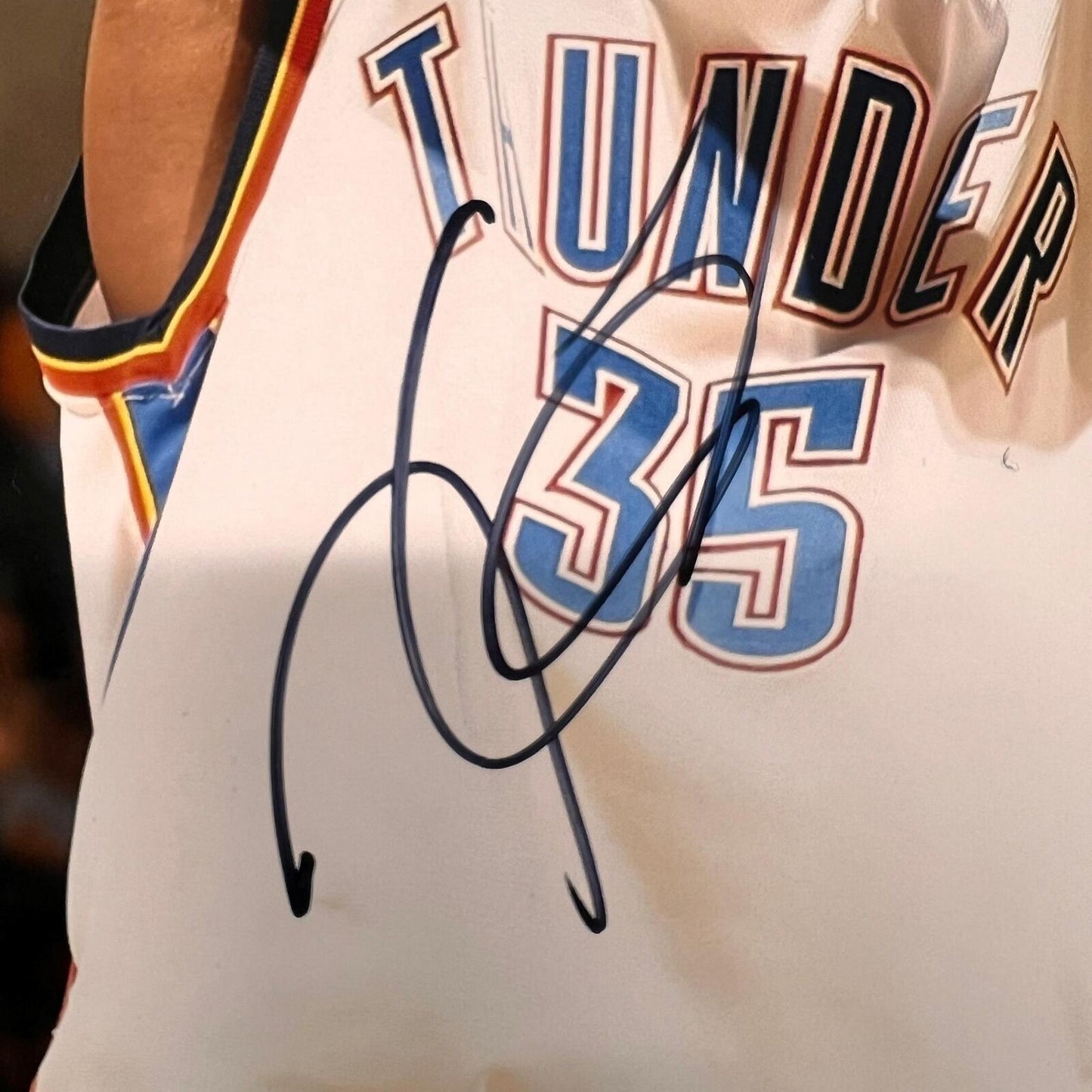 Kevin Durant signed 11x14 Photo PSA/DNA Oklahoma City Thunder Autographed