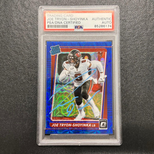 2021 Panini Donruss Optic #255 Joe Tryon-Shoyinka Signed Card AUTO PSA Slabbed B