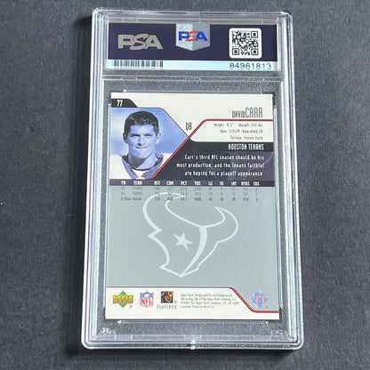 2004 Upper Deck #77 David Carr Signed Card PSA Slabbed AUTO 10 Texans