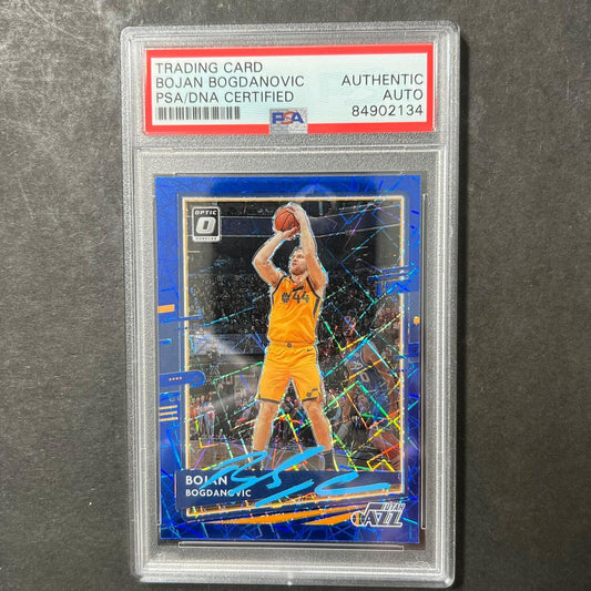 2020-21 Panini Donruss Optic #88 Bojan Bogdanovic Signed Card AUTO PSA Slabbed J