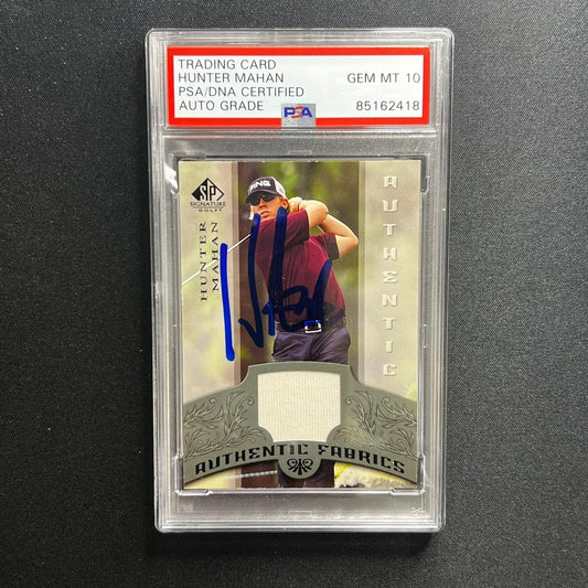 2005 Upper Deck SP #AF-HM Hunter Mahan signed card AUTO 10 PSA/DNA Autographed G