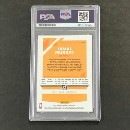 2019-20 Donruss #56 Jamal Murray Signed AUTO PSA Slabbed Nuggets